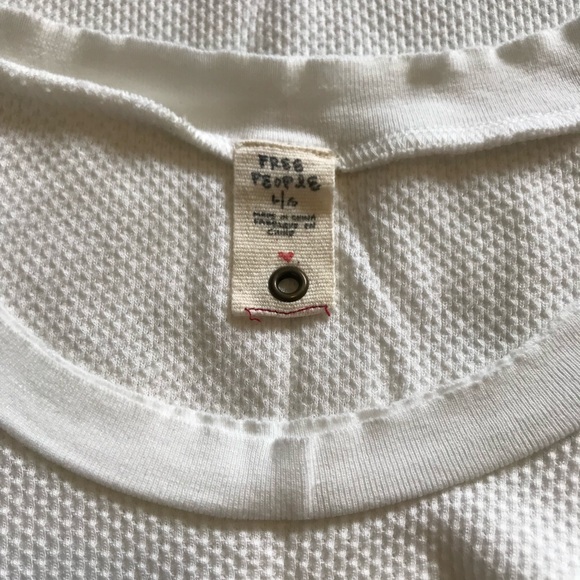 Free People Damsel Snap Cuff Thermal, white - Picture 5 of 8
